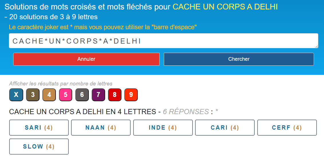 Recherche par définition
