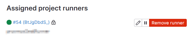 Liste des runners Gitlab