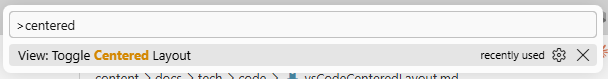 Command Palette VSCode